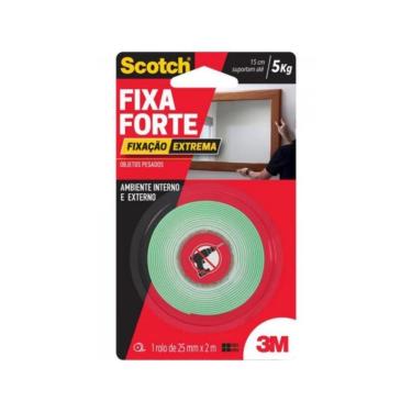 Imagem de Fita Dupla Face Fixa Forte Extreme Scotch 24mm X 2m 3m