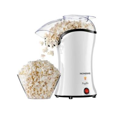 Imagem de Pipoqueira Mondial Popflix Branco PP-04 127V, Branco, 110V