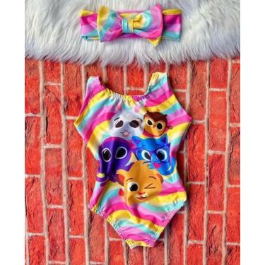 Imagem de Body Maio Suplex Infantil Temático Bolofofos 09 - Joaninha Baby, 06M A