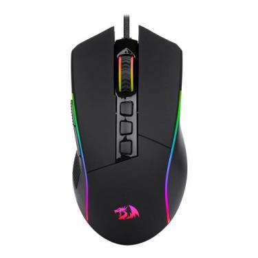 Imagem de Mouse Gamer Redragon Plank, RGB, 16000 DPI, 9 Botões, Preto - M812-RGB