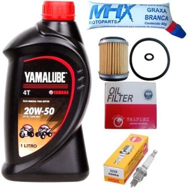 Imagem de Oleo 20w50 Yamalube, Filtro, Vela, Graxa Crypton 115 09 Á 16 - Valflex