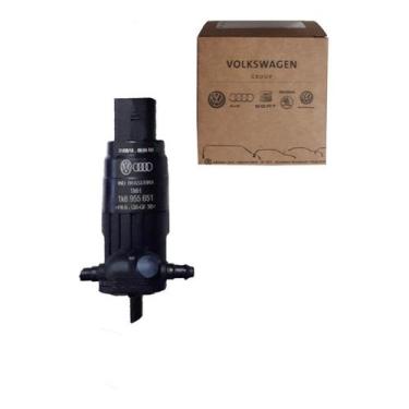 Imagem de Bomba Reservatorio Agua Limpador Parabrisa Fox Polo Golf Gol G5 G6 Ori