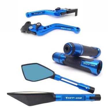 Imagem de Kit Manete Manopla Retrovisor MT-03 16 a 24 Gravado a laser - NoBrand,