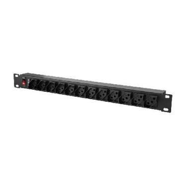 Imagem de Protetor Eletronico C/ 12 Tomadas P/ Rack 3 Metros Epr 212+ 4824303 - 