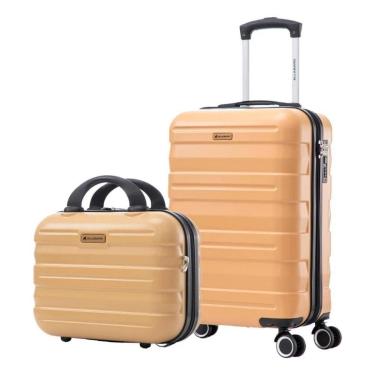 Imagem de Kit Mala De Bordo pequena Padrão Anac Pq 8 Kg Allabard + Fraqueira-Unissex