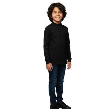 Imagem de Blusa Térmica Meninos de Pelinho Inverno Gola Alta Inverno - - anjo da