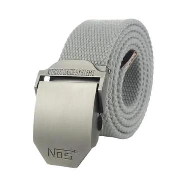 Imagem de Cinto De Lona Preto Para Homens Com Fivela De Metal De Luxo, Cinto Tát