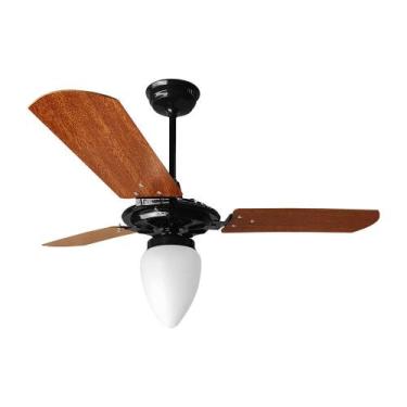 Imagem de Ventilador de teto rico motor grande silencioso - Ventex, Preto mogno,