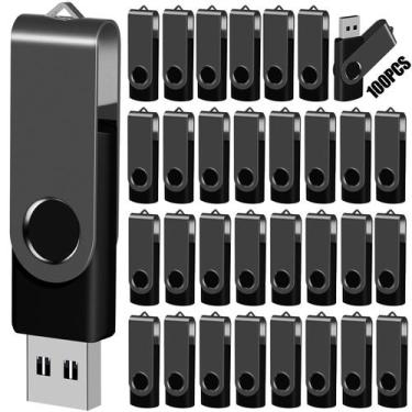 Imagem de Unidade flash USB EASTBULL 4 GB USB 2.0 Memory Stick, pacote com 100