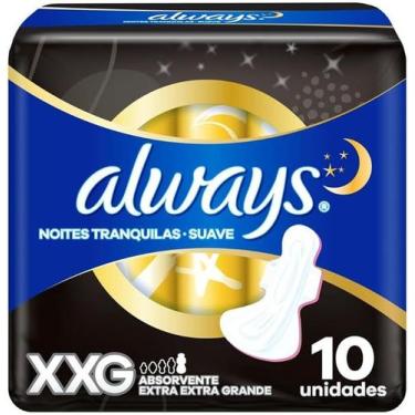 Imagem de Absorvente always noturno seca c/abas xxg c/10