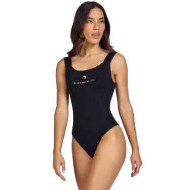 Imagem de Maio New Beach Fluxy Feminino, Preto, Dourado, M