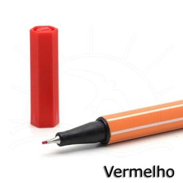 Imagem de Caneta Stabilo Point Fine 0,4mm, 40 - VERMELHA