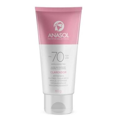 Imagem de Anasol Protetor Solar Facial Clareador FPS 70 Antissinais Alta Proteçã