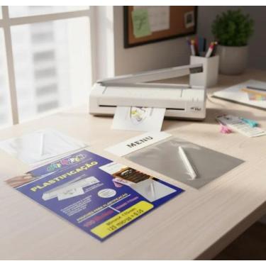 Imagem de Plastico p/ Plastificacao 80mmx110 C/100 Laminas Off Paper