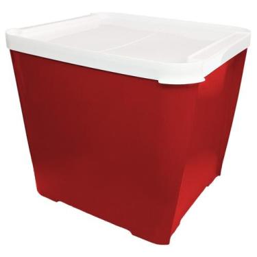 Imagem de Porta Ração 15 Kg Pote Grande Para Cachorros Gatos Com Vedação Antifor