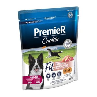 Imagem de Biscoito Premier Cookie Fit Cães Adultos Pequeno sabor Frango com Bata