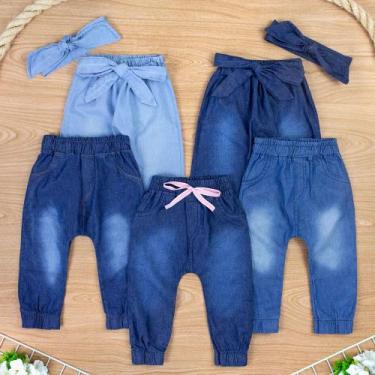 Imagem de Calça Jeans Jogger Para Bebê - Conforto E Estilo Moderno Cor:Cordao Cr