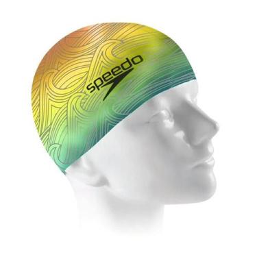 Imagem de Touca De Natação Adulto Speerit Cap 528865 Speedo, Amarelo
