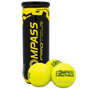 Imagem de Bolas de Padel Compass ProTour (Tubo c/ 3 Bolas)