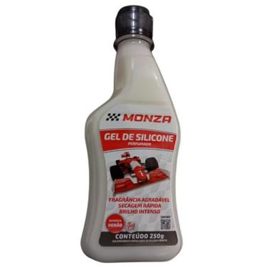 Imagem de Gel de Silicone Automotivo Monza 250g  Perfumado, Brilho Duradouro, Us