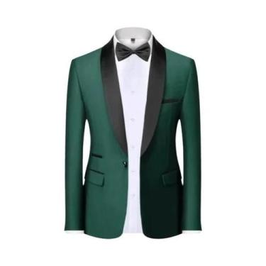 Imagem de Terno Slim Fit Masculino De Alta Qualidade Para Casamento, Traje Forma