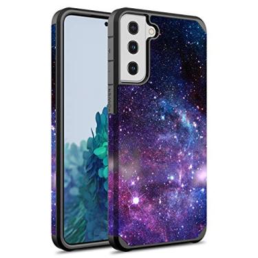Imagem de Capa para Samsung Galaxy S21 FE, capa dura híbrida à prova de choque com estampa moderna colorida para Samsung Galaxy S21 FE (Stardust)