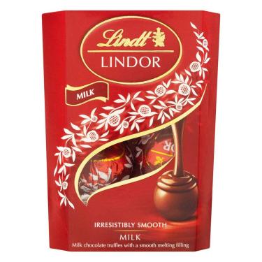 Imagem de Bombom ao Leite Lindt Lindor Recheio Cremoso 37g