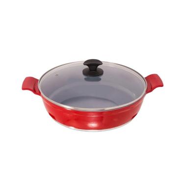 Imagem de Frigideira Vermelho Antiaderente em Cerâmica Javali AA 30cm