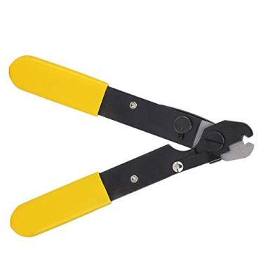 Imagem de Decapador de fio Alicate de decapagem Walfront Cortador de fio de fibra óptica Cortador de cabo em forma de V Lâmina de abertura Ferramenta manual para descascar uma camada de revestimento de 250 um de fibras de 125 um