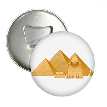 Imagem de Emblema multifuncional com estampa de pirâmide do Egito com ímã de geladeira