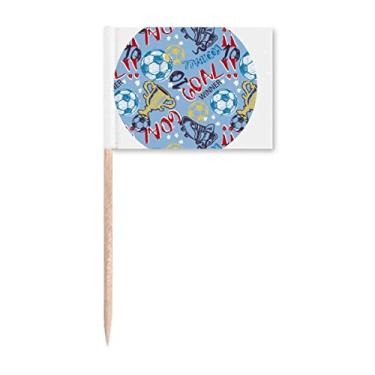 Imagem de Goal Futebol Futebol Vencedor de Esportes Palito de Dente Marcador Topper Decoração de Festa