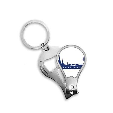 Imagem de Cortador de unhas Kingdom of Thailand Customs Culture Cortador Abridor Chaveiro Tesoura