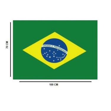 Imagem de Bandeira Brasil Sem Haste 70X100cm A70100 - Artigos Copa