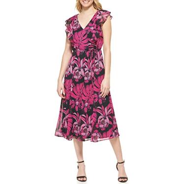 Imagem de Tommy Hilfiger Vestido com estampa floral Gustavia, Blk Multi, 36