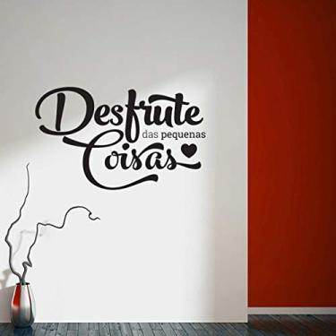 Imagem de Adesivo de parede frase Pequenas coisas tamanho 50cmx70cm
