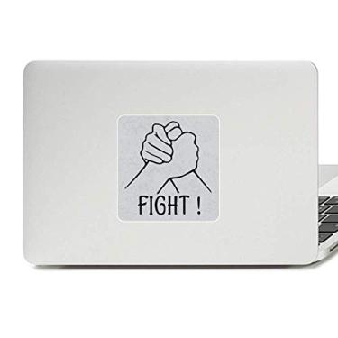 Imagem de Adesivo de vinil para laptop com gesto de luta livre personalizado para decoração de PC