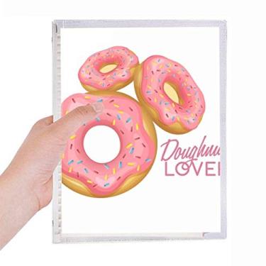 Imagem de Caderno de pasta de sobremesa para doces ocidental, folhas soltas, diário recarregável, papelaria