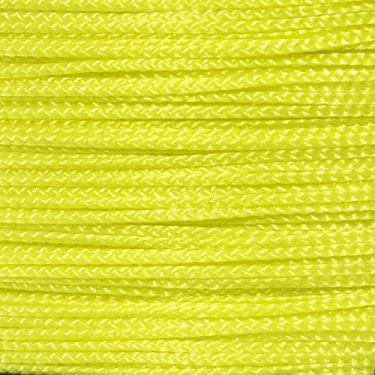 Imagem de Corda Paracord Nano West Coast (Amarelo neon, 300 pés) – carretel de cabo trançado