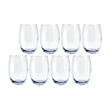 Imagem de Conjunto 8 Copos Vidro Bellagio 450ml Grande Transparente