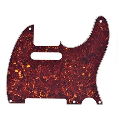 Imagem de KAISH Placa de raspar guitarra vintage Tele 5 furos serve nos EUA/Mexican Fender Telecaster vintage tartaruga