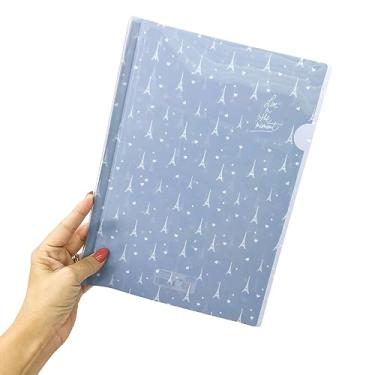 Imagem de Pasta Organizadora Documentos Papel A4 Fecho Papelaria Fofa Escritório Escolar (Paris)