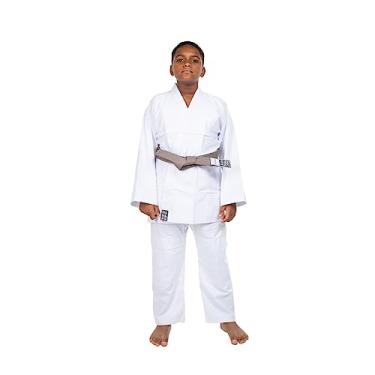 Imagem de Kimono Adulto Reforçado Judo Jiu-Jitsu, Haganah, Branco, A2