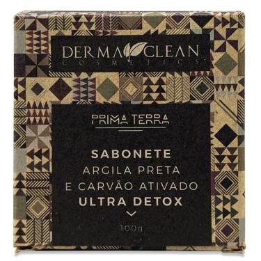 Imagem de Sabonete de Argila Preta e Carvão Ativado Detox Derma Clean - 100g