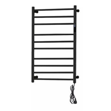 Imagem de Toalheiro Térmico Grande Redondo Inox Preto Bivolt com Timer Embutido