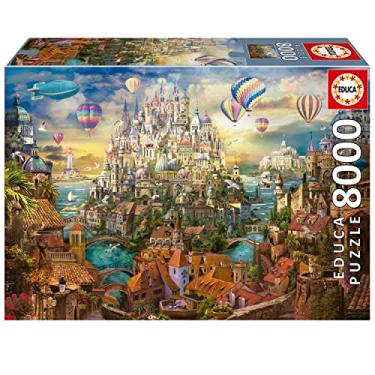 Imagem de Educa - Cidade dos sonhos | Puzzle de 8000 peças. Medida aproximada uma vez montada: 192 x 136 cm. Inclui serviço de peça perdida até esgotar o estoque. 14 Anos (19570)