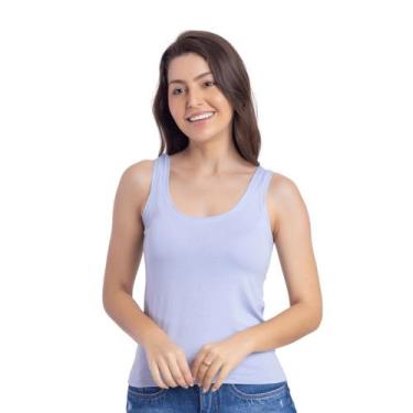 Imagem de Regata Feminina Alça Larga Blusas Básicas Primavera Verão 3020A - Vtm