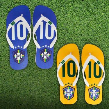 Imagem de Kit 2 Pares Chinelo Masculino Antiderrapante Brasil