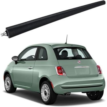 Imagem de MINILAOMA Antena Plana de 8 Polegadas para Fiat 500 (2012-2019), Compatível com Fiat Abarth 500, Mastro de Antena