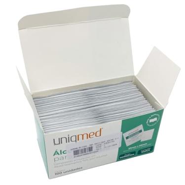 Imagem de Álcool Swab 70% Saches Lenço Umedecido Uniqmed 200 unidades