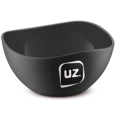 Imagem de Kit 24 Cremeiras 300ml Pote Sobremesa Açaí Sorvete Petiscos Preto Cumbuca Tigela Plástico Uz